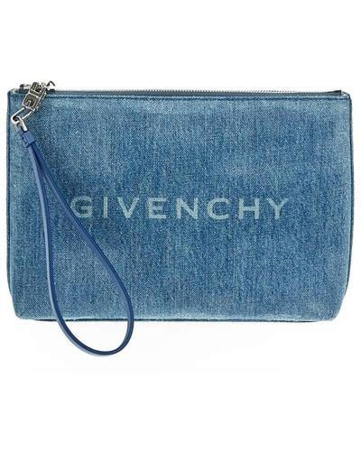 blue givenchy clutch